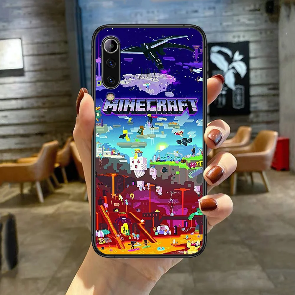 

Mini world Game Phone Case Cover For XIAOMI Redmi Note K 4 5 6 7 8 9 10 20 30 3 A X Pro Ultra black Bumper Fashion Prime