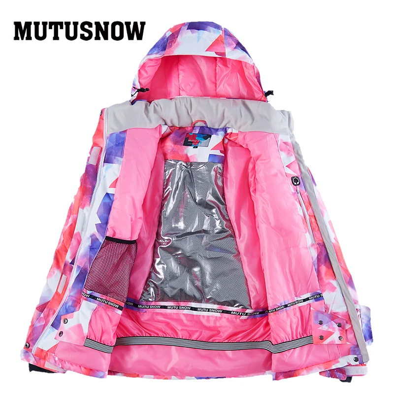 Новинка 2020 Толстая Теплая Лыжная куртка для женщин водонепроницаемая