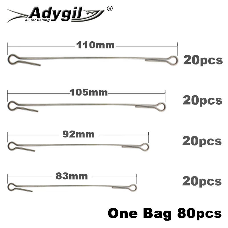 80 шт. S/S провода для рыбалки 121 | Спорт и развлечения