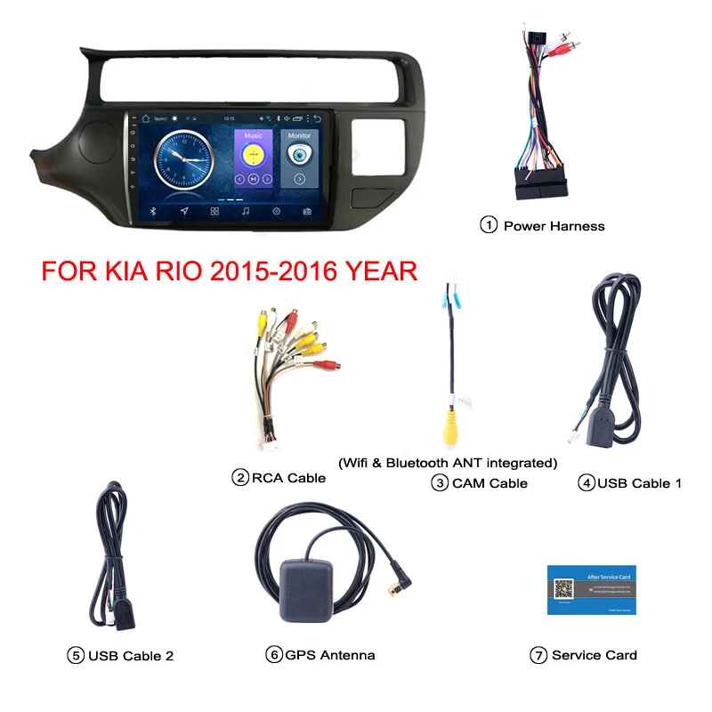 Wanqi 8 1 автомобильный DVD мультимедийный плеер для Kia RIO K3 2012 2016 GPS Навигация стерео