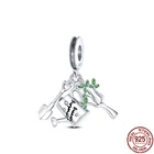 Горячие Новые товары 2021 поступление 100% реальный серебряный цвет Душ бусины дерево лопатка бусины подходят для оригинального 3 мм браслета DIY Jewe