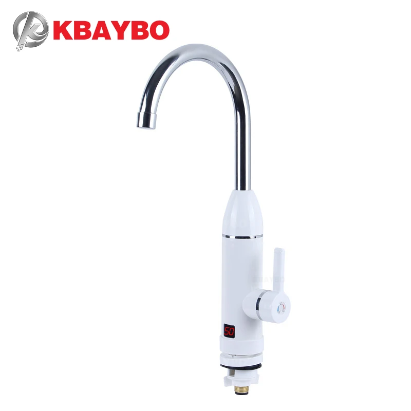 

KBAYBO Instant Hot Water Faucet Heater Cold Heating Faucet Tankless Instantaneous Water Heater Electric Kitchen Water Heater Tap