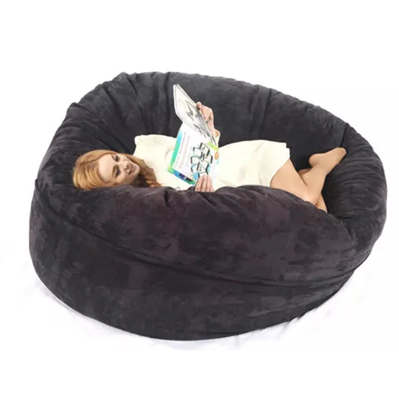 7-футовый мешочек из микрозамши с пенным наполнителем чехол для дивана кровати