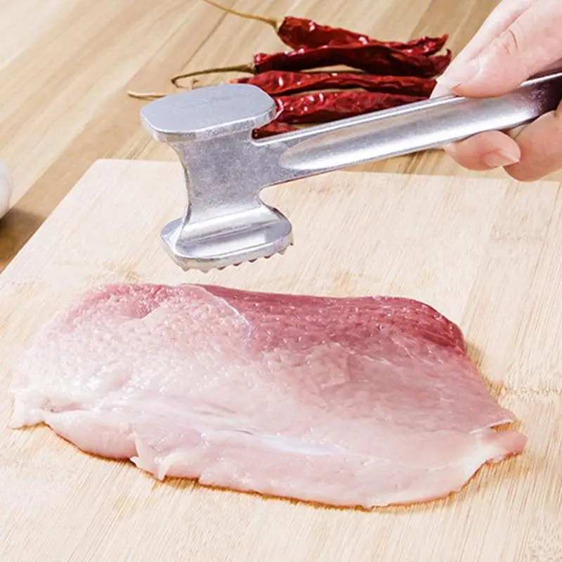 Ручной двухсторонний молоток для мяса из стали и алюминиевого сплава мясорубка