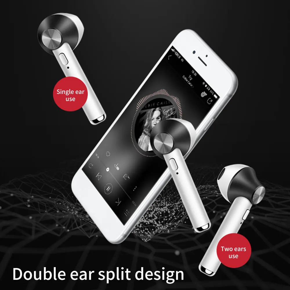TWS-стереонаушники KISSCASE с поддержкой Bluetooth 5 0 и функцией Hands-Free | Электроника