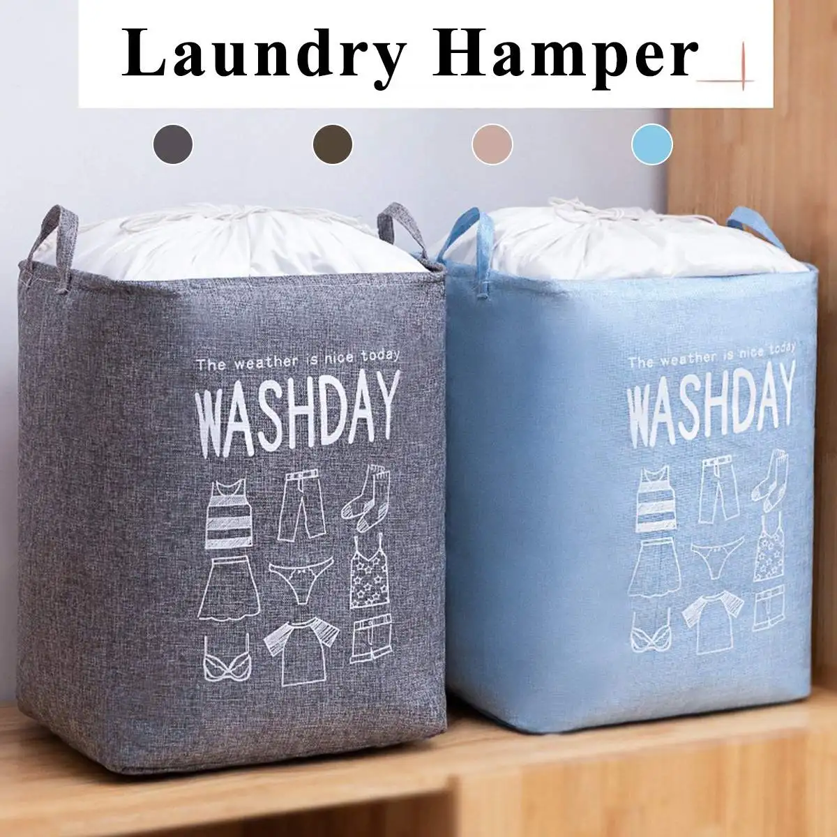 

Складная корзина для белья с принтом, большая корзина для грязного белья, корзина для сортировки грязной одежды, сумка-Органайзер для домаш...