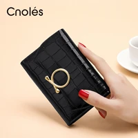 cnoles women wallets soft leather coin purse ladies wallet female card holder small purse slim portfel carteira