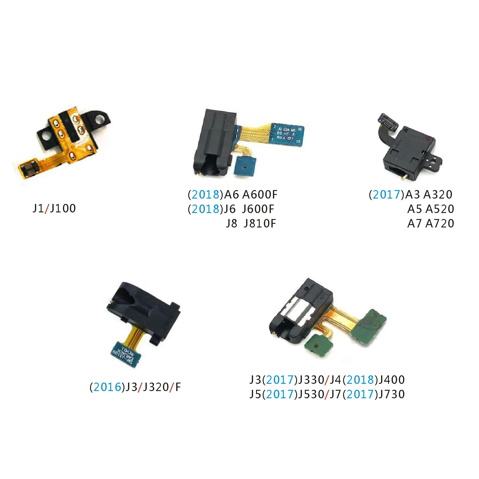 

Earphone Headphone Audio Jack Flex Cable For Samsung J1 J3 J320 J400 J5 J530 J7 A600 J8 J810 A3 A5 A7