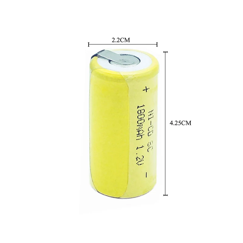SC 1 2 В батарея 4/10/20 шт. 1800 мАч Sub C Ni-Cd аккумуляторные батареи с Tab power tool NiCd SUBC