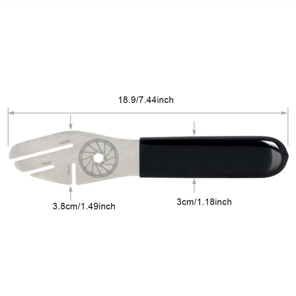 

Bike Bicycle Disc Brake Rotor Alignment Truing Tool Adjustment Durable Stainless Steel Wrench