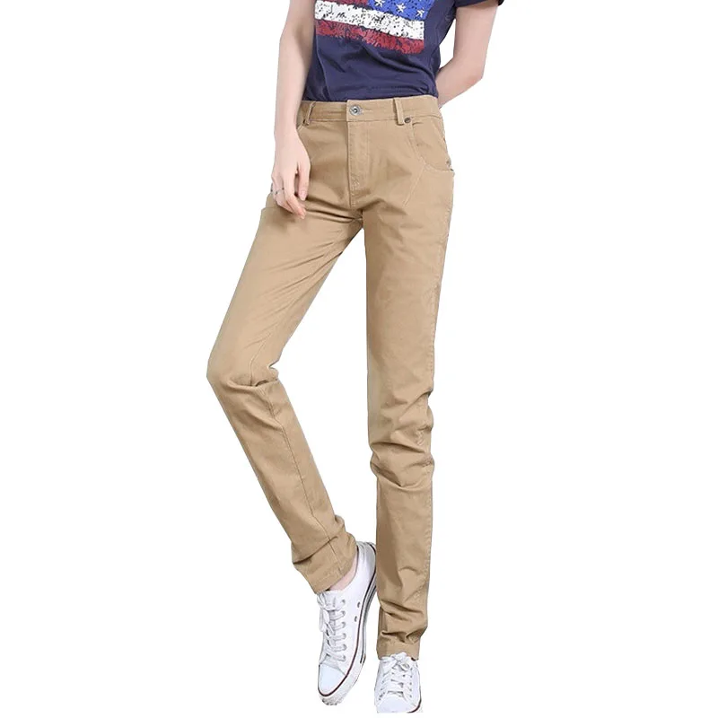 

2020 spring summer women's casual pants korean high waist harem pants female slim wild cotton trousers solid straight pants 3246