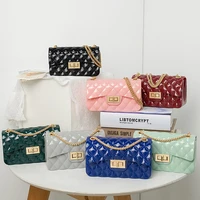 2021 new summer glossy pvc fruit jelly bag famous brand handbags womens purse