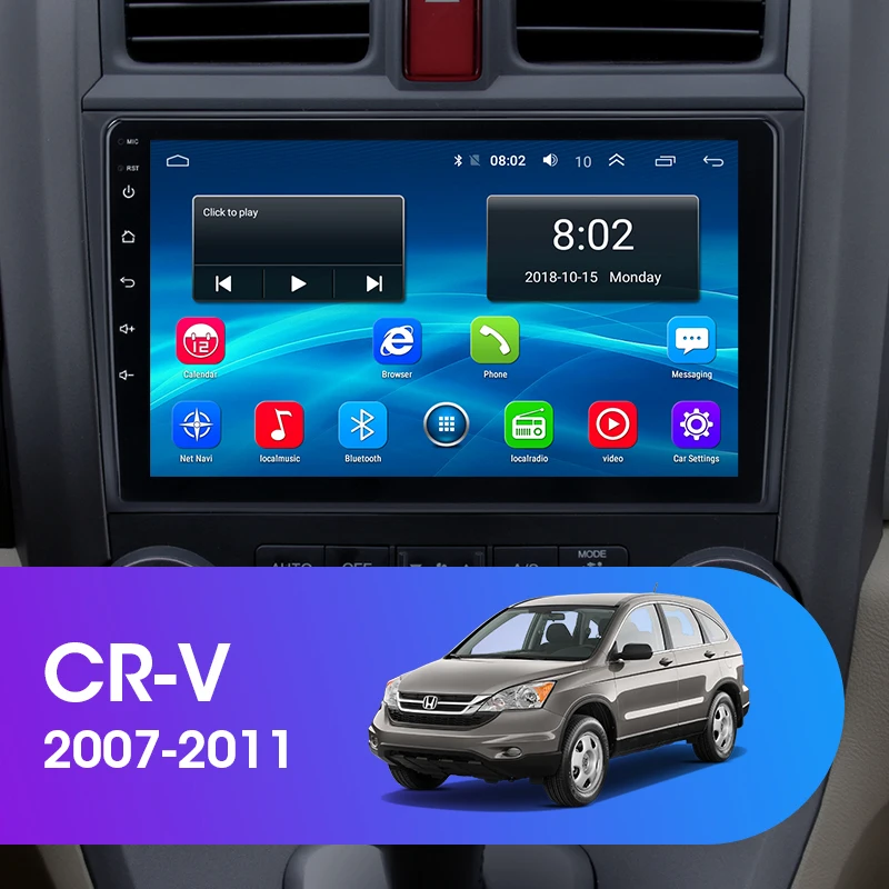 JMCQ 9 &quot4G RDS для Honda CR V 2007 2011 Автомобильный Радио Android плеер Wifi GPS Navigaion 2G + 32G