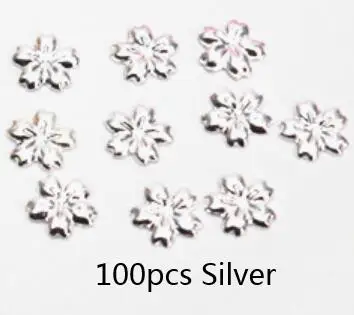 100 шт. мини золотые заклепки Сакура Смола Заполнения DIY УФ ювелирные изделия