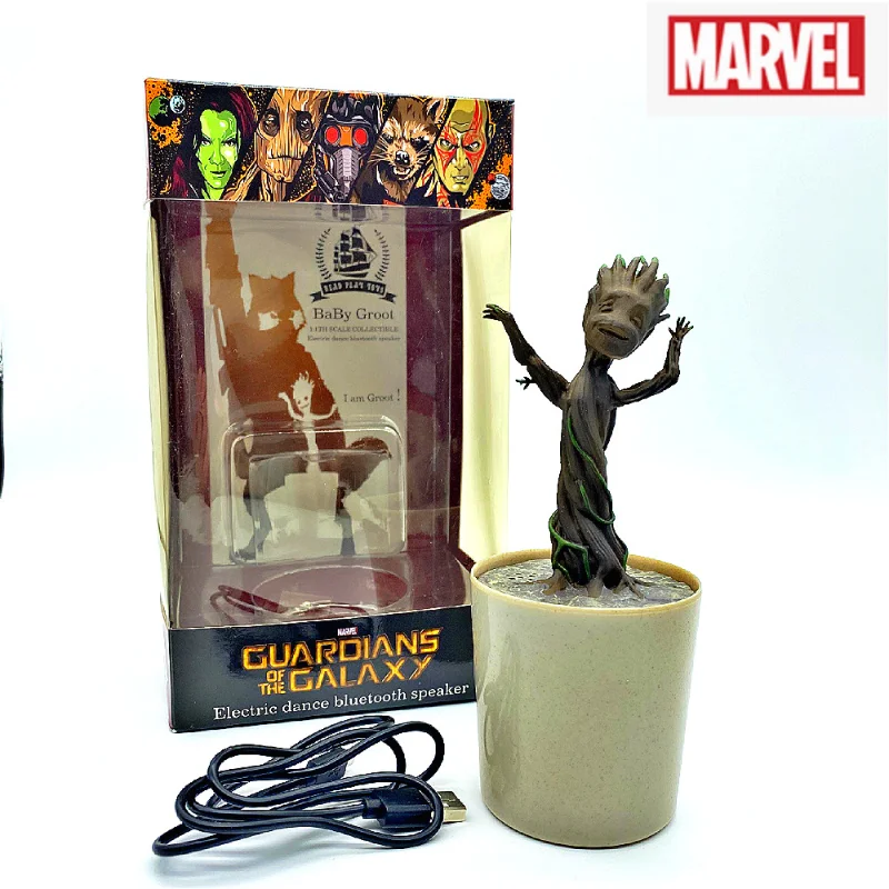 

Marvel Galaxy Guards Groot BB Figure Model Wireless Bluetooth Speaker Can Sing and Dancing 18cm Anime Decor Toys Children Gift