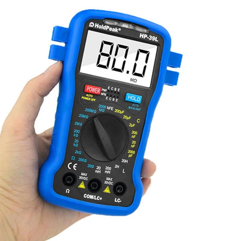 

HoldPeak HP-39L Backlight LCR Resistance Capacitance Inductance Tester