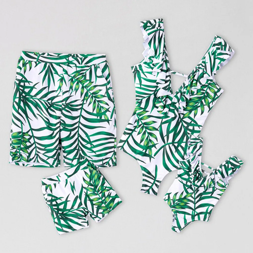 Модный детский купальный костюм с принтом для мальчиков цельный пляжными