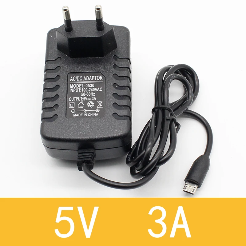 Eu Plug Charger Supply 5v3a For Raspberry Pi Zero Tablet Pc