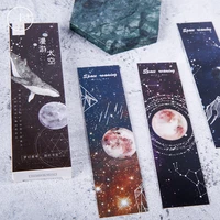 30 pcs set creative cosmic time and space paper bookmarks reading book mark stationery material paper school office supply
