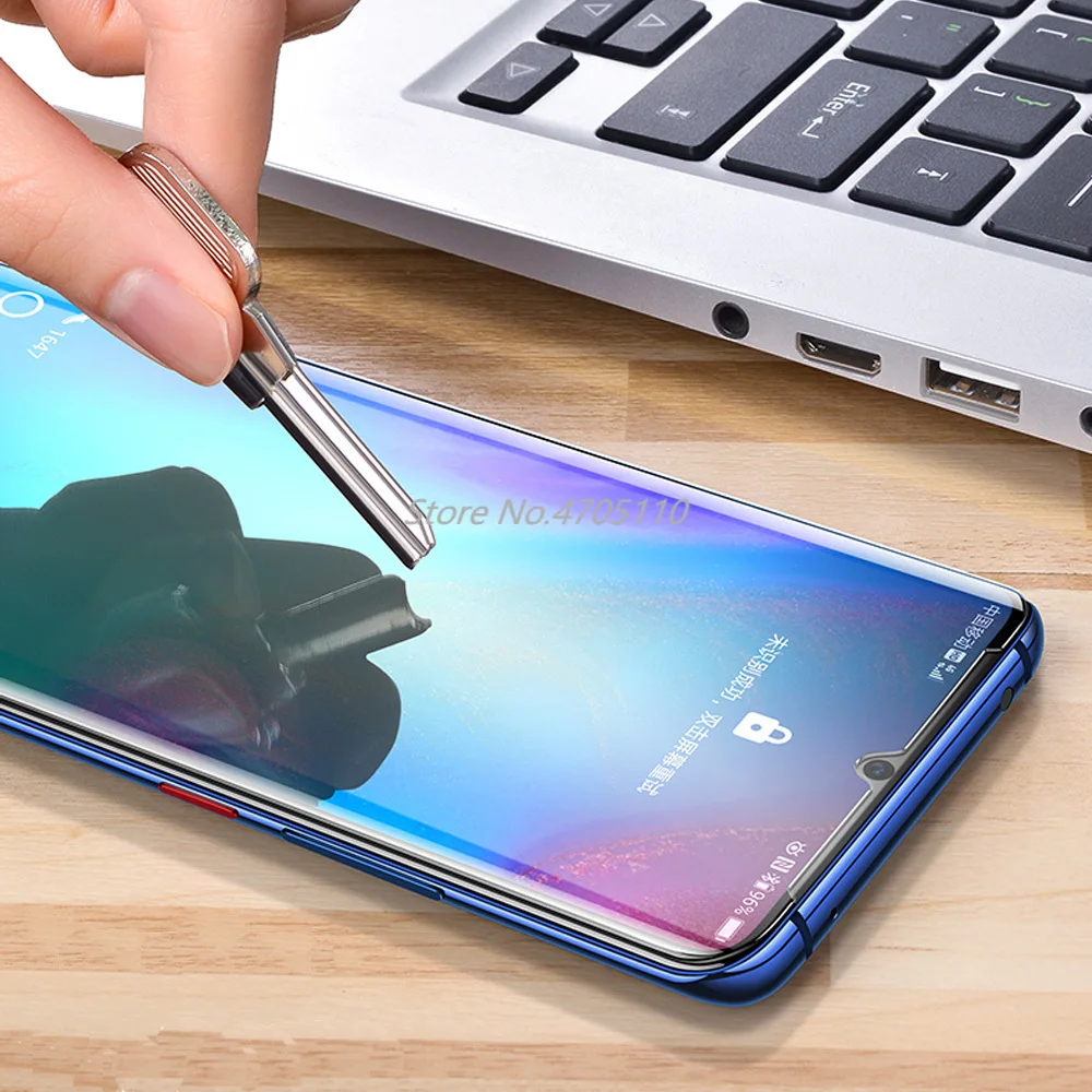 10D нано жидкий полный клей для HuaWei P30 Mate 20 Pro закаленное стекло Защита экрана Mate20
