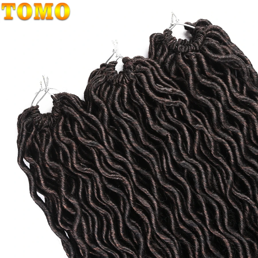 Удлинители волос TOMO 20 дюймов искусственные локоны в стиле Crochet синтетические
