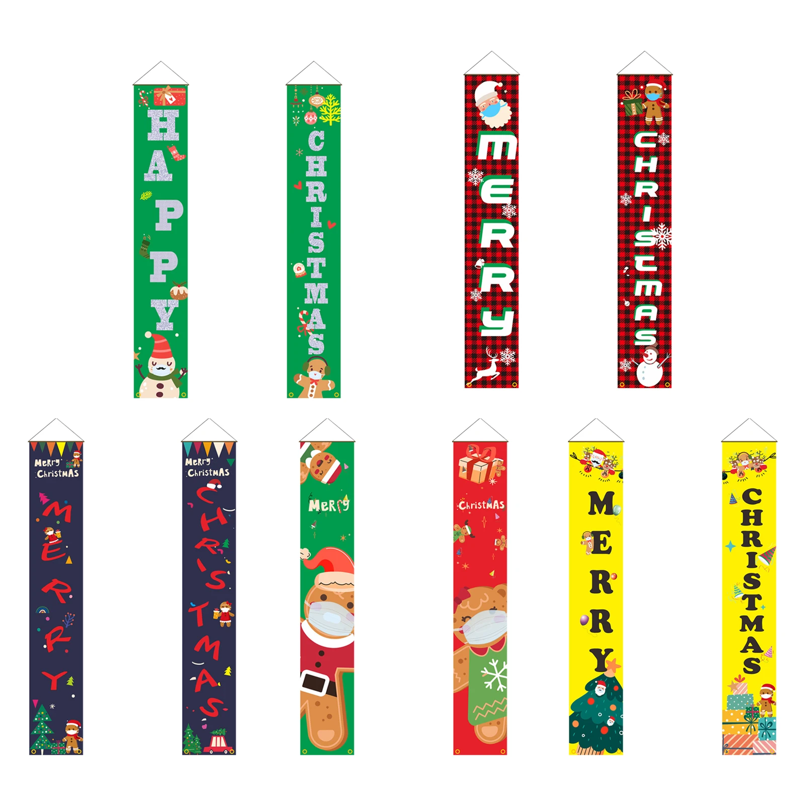 

2021 новогодние и рождественские украшения для дома, подвеска для крыльца, Счастливого Рождества, декоративные подвесные рождественские укр...