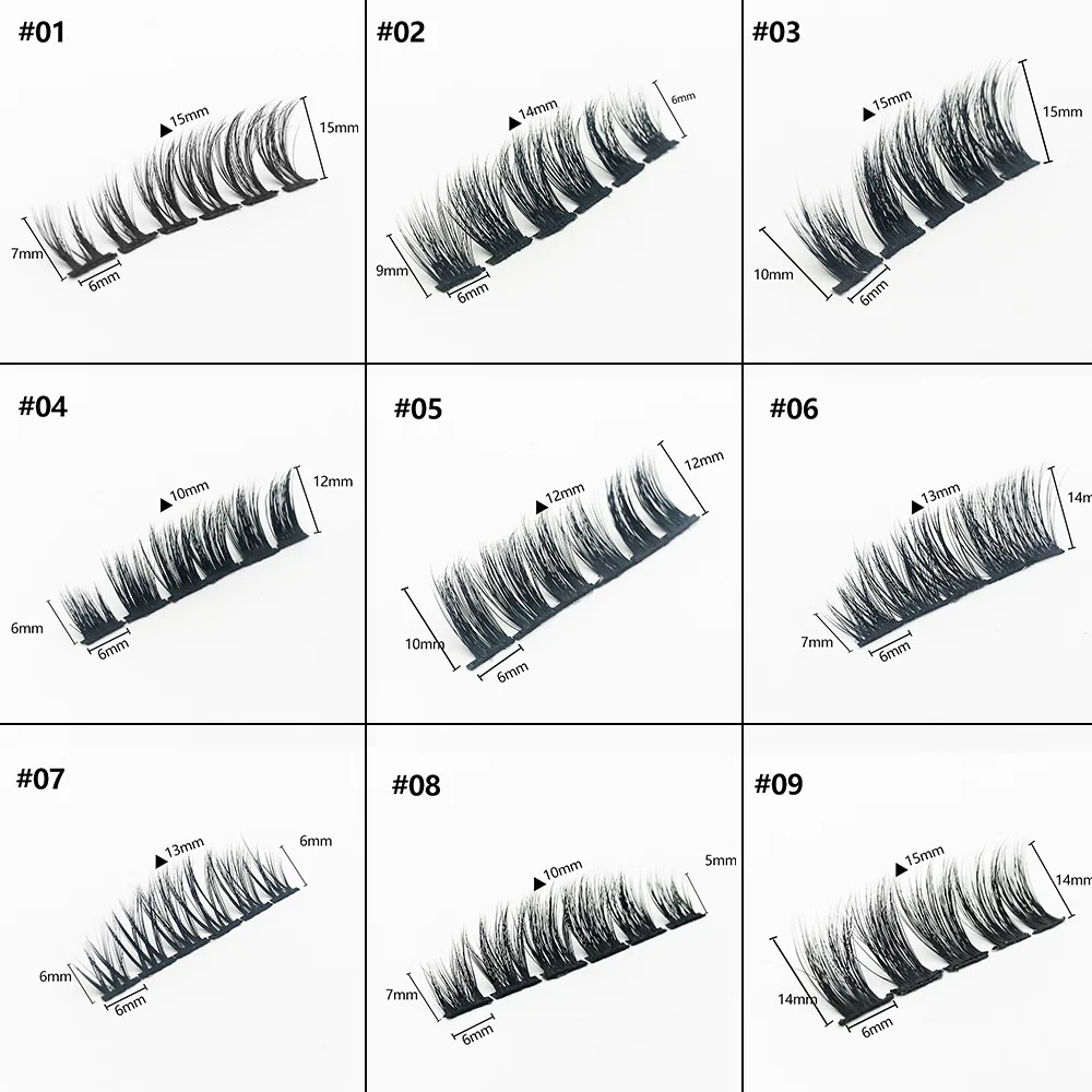 1 коробка сегментированных ресниц натуральные индивидуальные пряди для