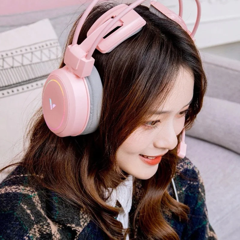 

New VH610 Head Mounted Gaming Headset Virtual 7.1-Channels with Microphone Wired-Controlled Internet Cafe Music Headset