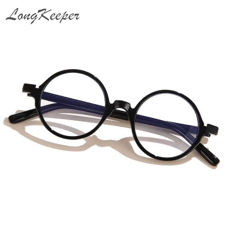 

Vintage Round Anti Blue Light Blocking Glasses Men Women Small Decorative Eyeglasses Retro Black Leopard Gaming Nerd Okulary