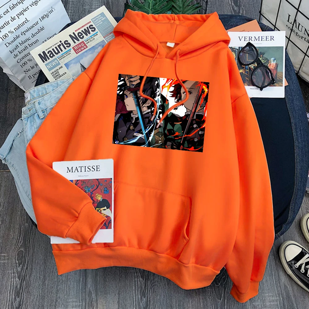 

Кавайная одежда для женщин, рассекающий демонов камадо незуко, свитшоты с принтом, аниме кавайная готическая одежда, корейская мода