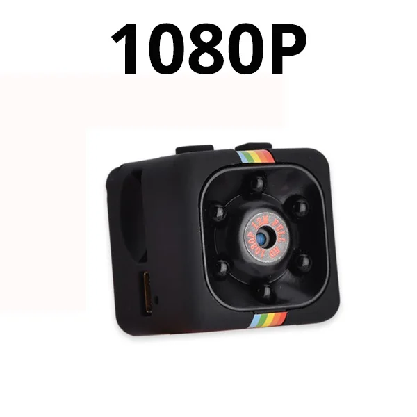 SQ11 мини Камера HD 1080P малый cam Сенсор Ночное видение видеокамера микро видео Камера DVR DV(устройство цифровой записи) Запись детектора движения камера-Регистратор - Цвет: 1080P SQ11 BLACK