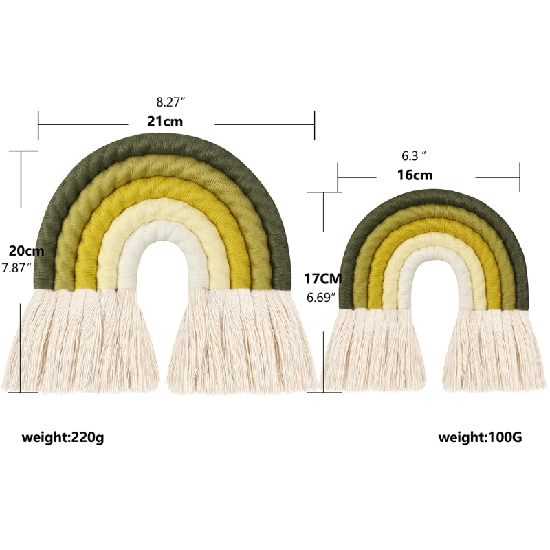 

5 Layers Nordic Woven Rainbow Tapestry Home Decor Wall Hanging Toys Nursery Decor Living Room Kids Girls Bedroom Decoration