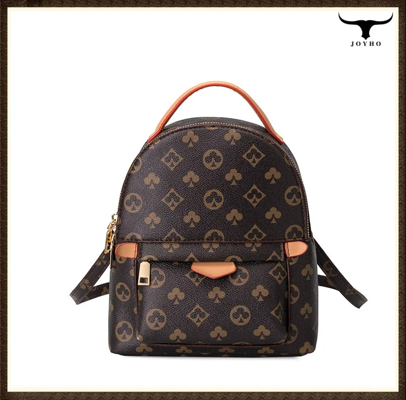 Модный черный клетчатый кожаный рюкзак для женщин Индивидуальный маленький