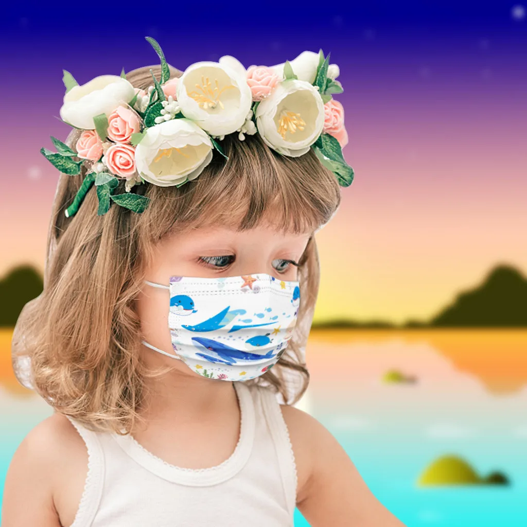 3 шт. Пылезащитная маска для рта многоразовая дышащая хлопковая Защитная детская