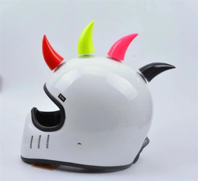 Мотоциклетные рога для шлема индивидуальные наклейки пластиковые резиновые