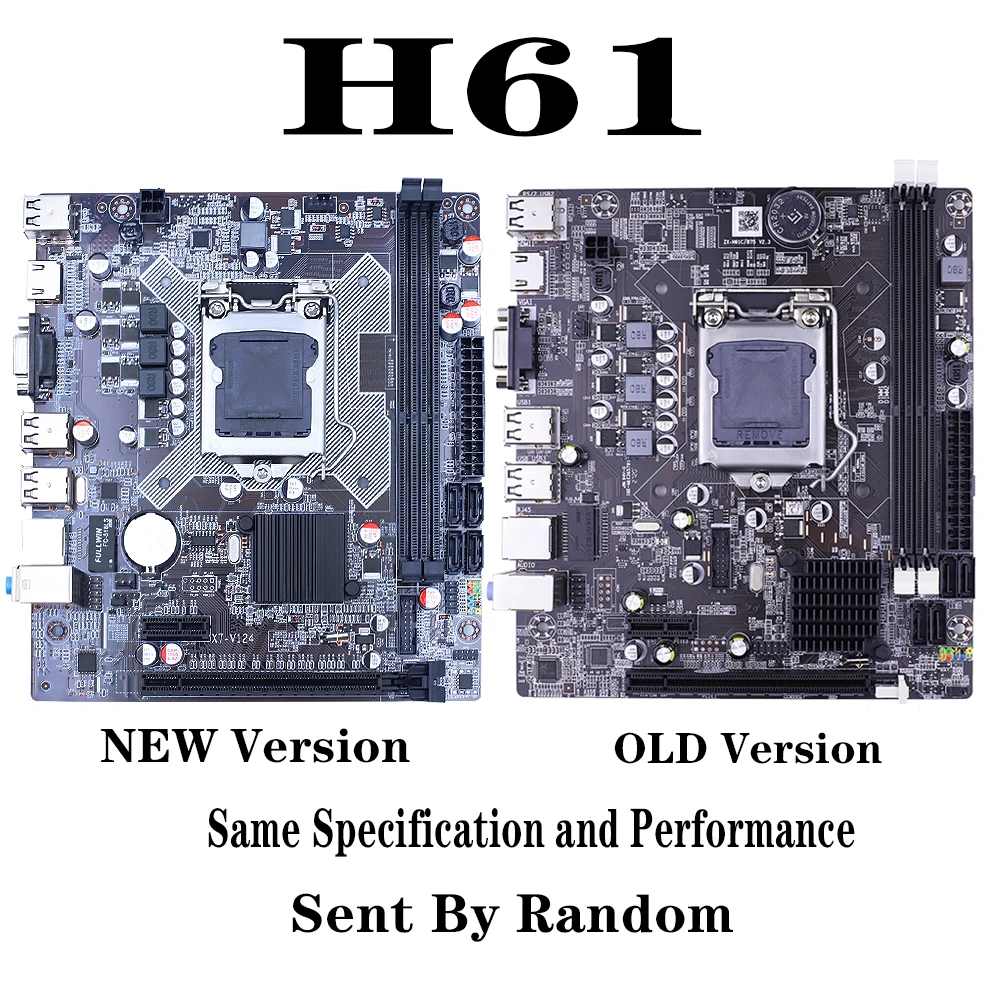 Материнская плата H61 LGA 1155 DDR3 двухканальная память 16 Гб для Intel LGA1155 Core I3 I5 I7 ЦП Xeon