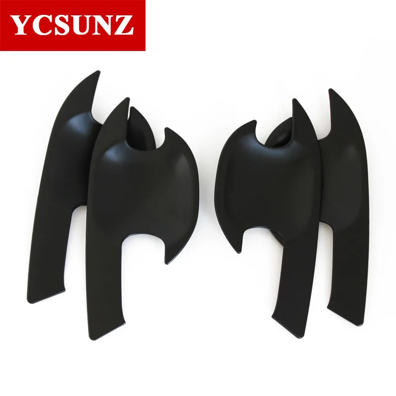 2016 2019 подходит для Ford Rangers новые аксессуары пикап ABS черные дверные ручки вставки