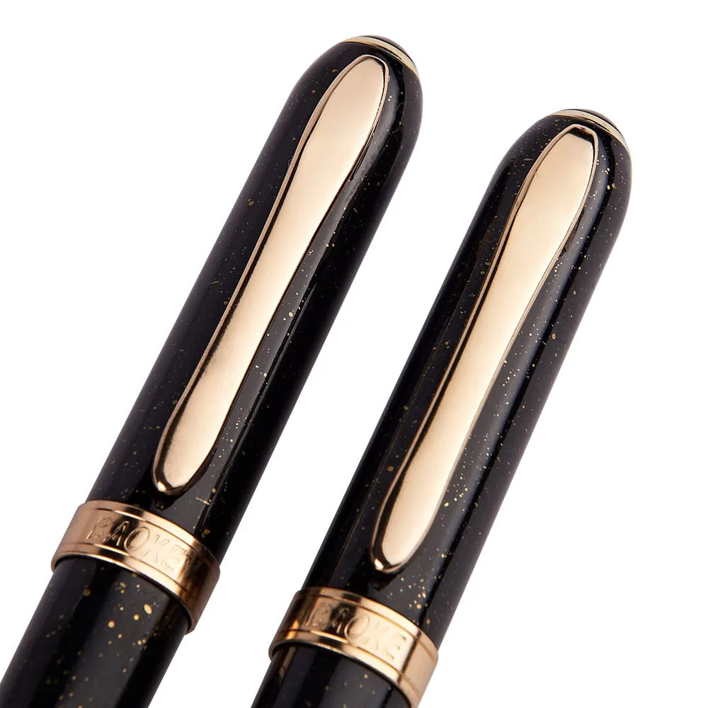 Гелевая ручка большой емкости чернила 0 5 мм черные Золотой/Серебряный пластик