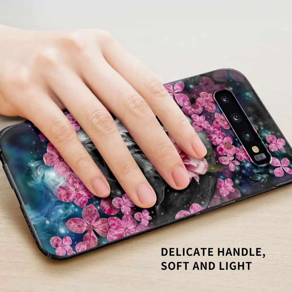 

Reaper Skull Skeleton Soft Case for Samsung Galaxy S21 S20 FE Ultra S10 S10e S9 S8 S7 5G Plus Black Silicon Phone Cover Shell