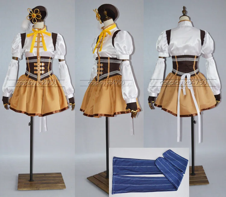 Женский костюм для косплея из аниме Puella Magi Madoka Magica Tomoe Mami униформа женщин