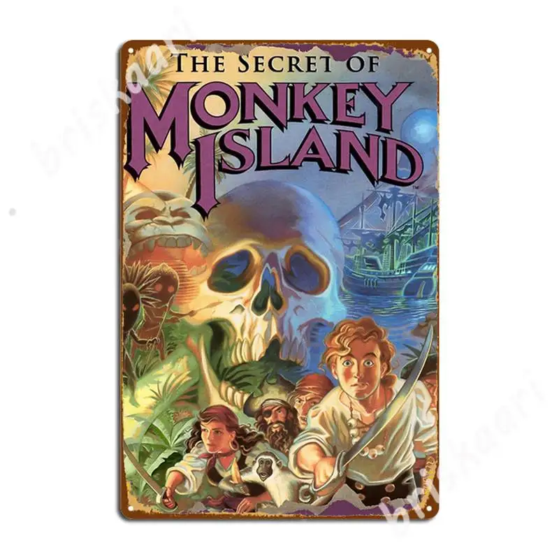 

The Secret Of Monkey Island Metal Signs Garage Decoration Home Cinema Kitchen Design Tin sign Posters