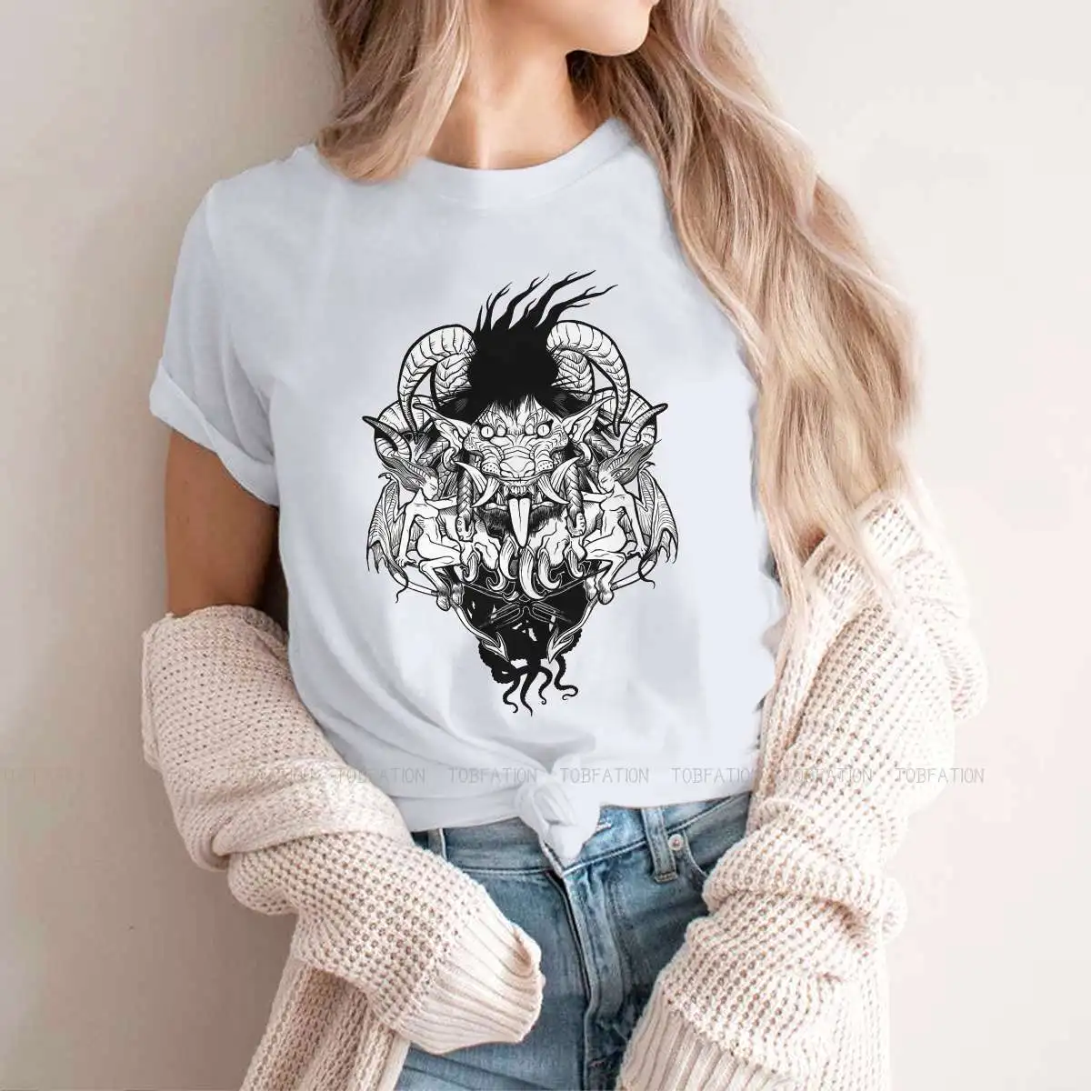

White Women's TShirt Diablo Tristram Evils Game Girls Basic Tees Cotton Female T Shirt 5XL Humor Hipster Gift