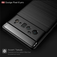 for google pixel 6 pro case shockproof bumper soft tpu silicone carbon fiber armor phone back cover for google pixel 6 pro case