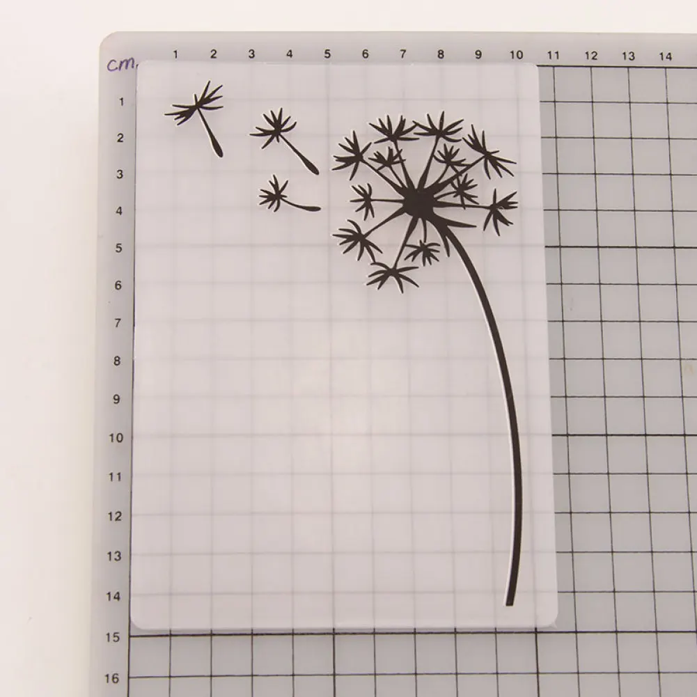 

Clear Stamps Dandelion Plastic Embossing Folders Template Scrapbooking Card Making DIY Photo Album Wedding Decoration