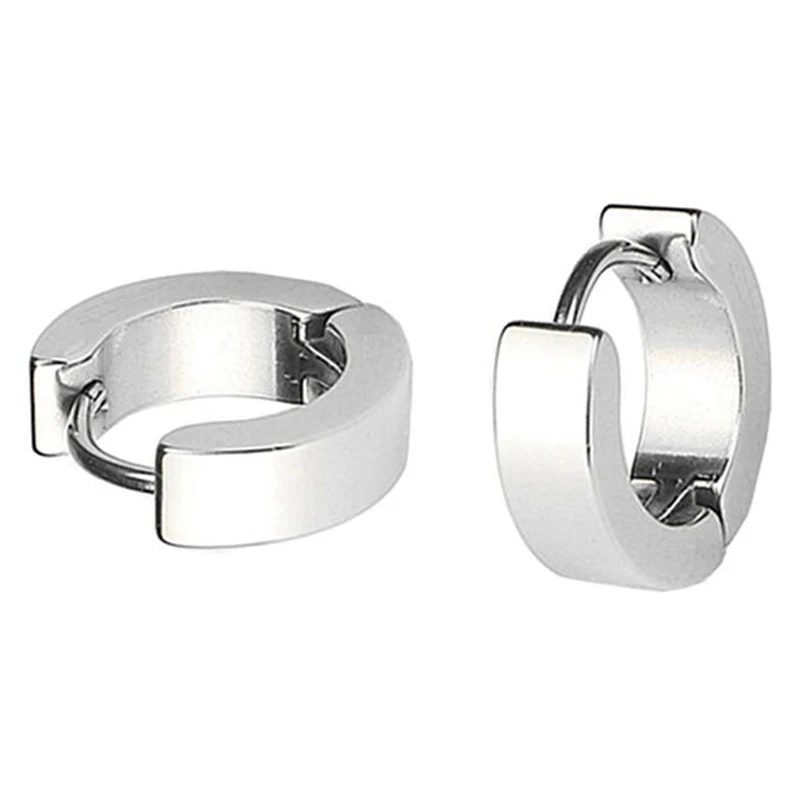 1 комплект круглые серьги из нержавеющей стали | Украшения и аксессуары
