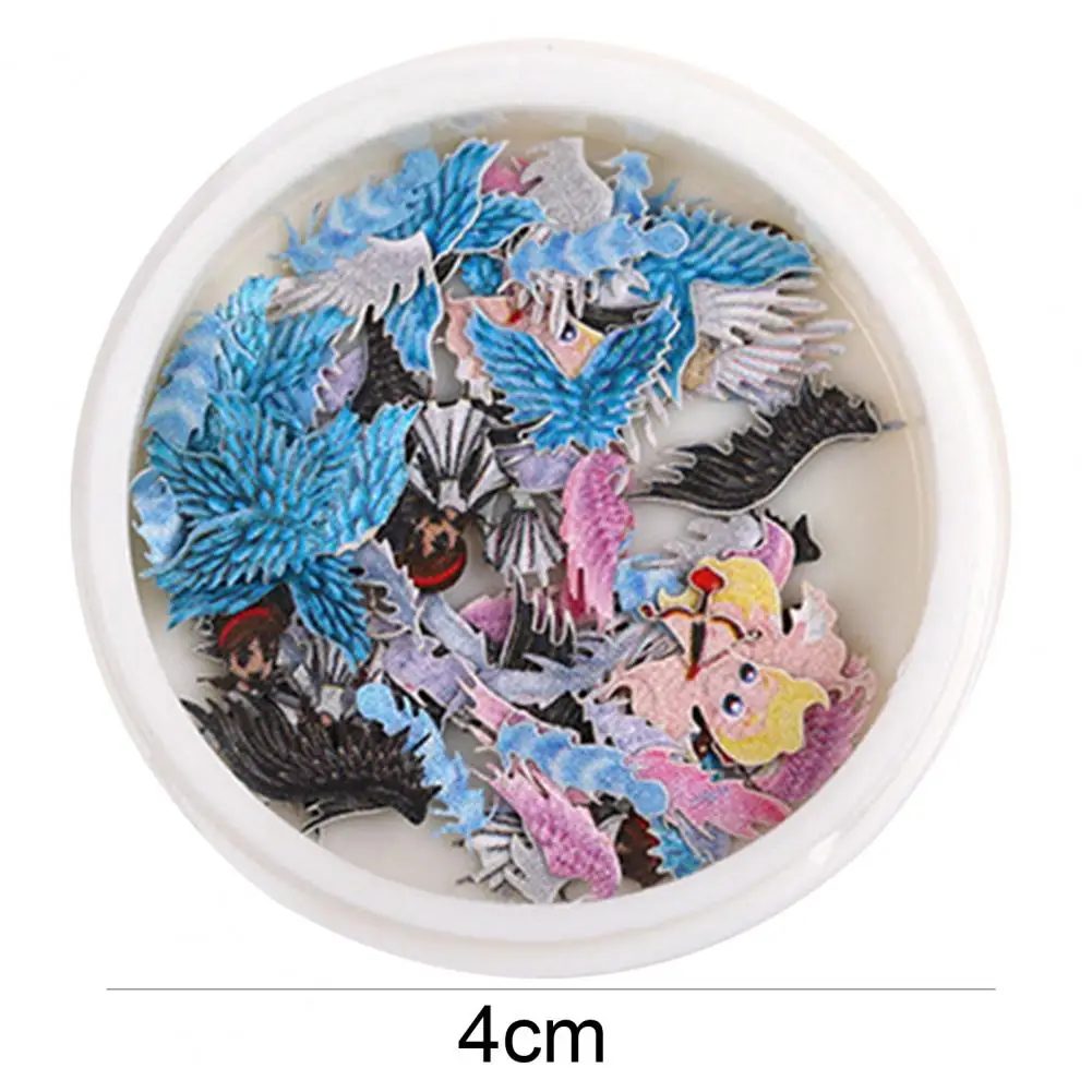

50 Pcs/Box Exquisite Nail Accessories Waterproof Wood Pulp Dried Flowers Sticker Patch for Women