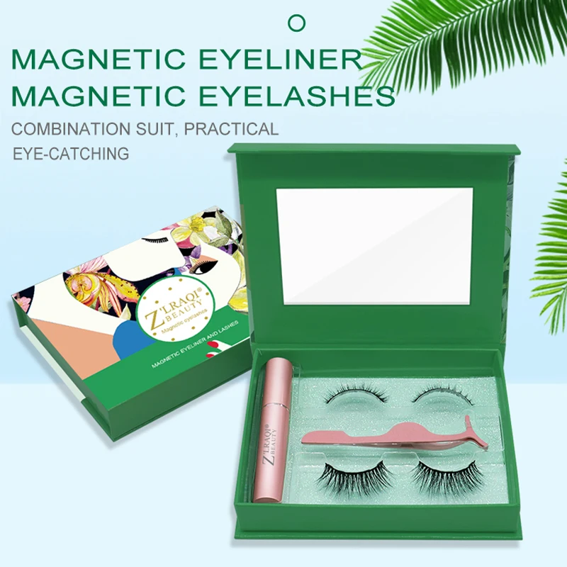 Новинка натуральные длинные магнитные накладные ресницы магнит жидкая подводка