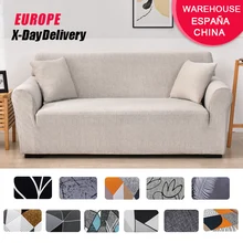 Coolazy Stretch Plaid Sofa Slipcover Elastic Sofa Covers for Living Room funda sofa Chair Couch Cover Home Decor 1/2/3/4-seater