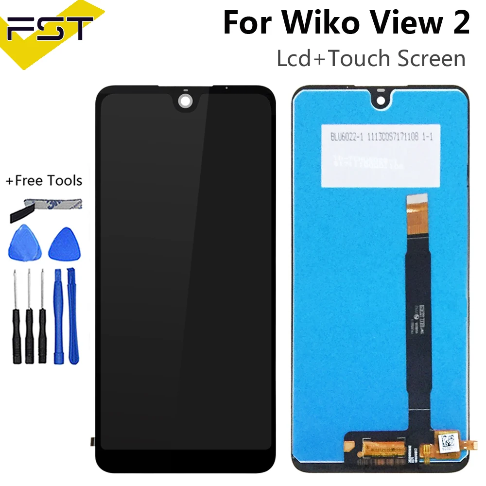 Black View 2 Для Wiko View 2/View 2 Pro/View 2 Plus ЖК-дисплей+ сенсорный экран дигитайзер Аксессуары для мобильных телефонов+ Инструменты - Цвет: Black View 2