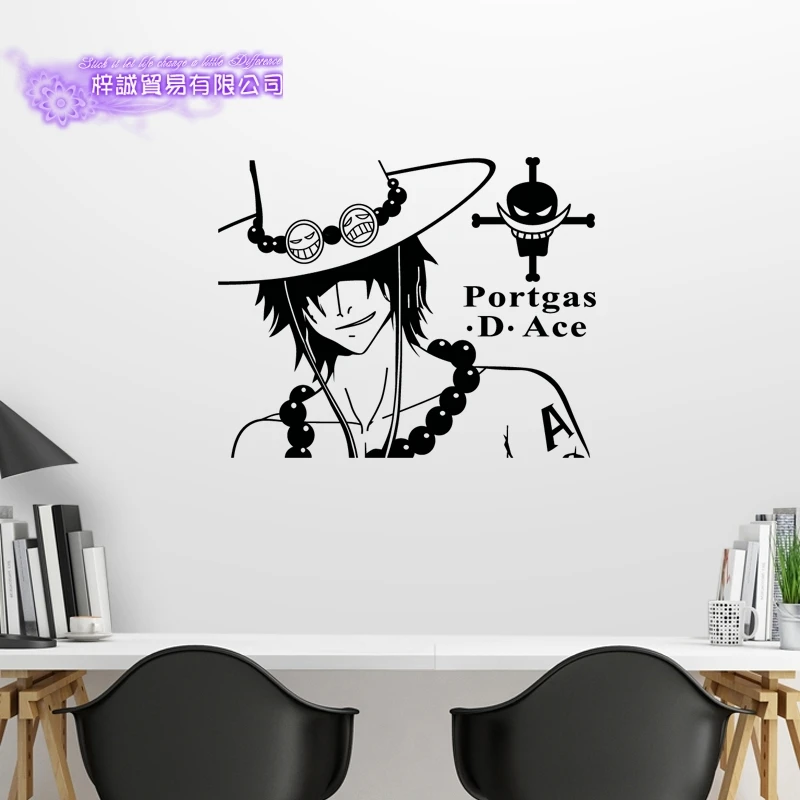 ACE ONE PIECE Наклейка на стену виниловая наклейка s Декор для дома декоративное
